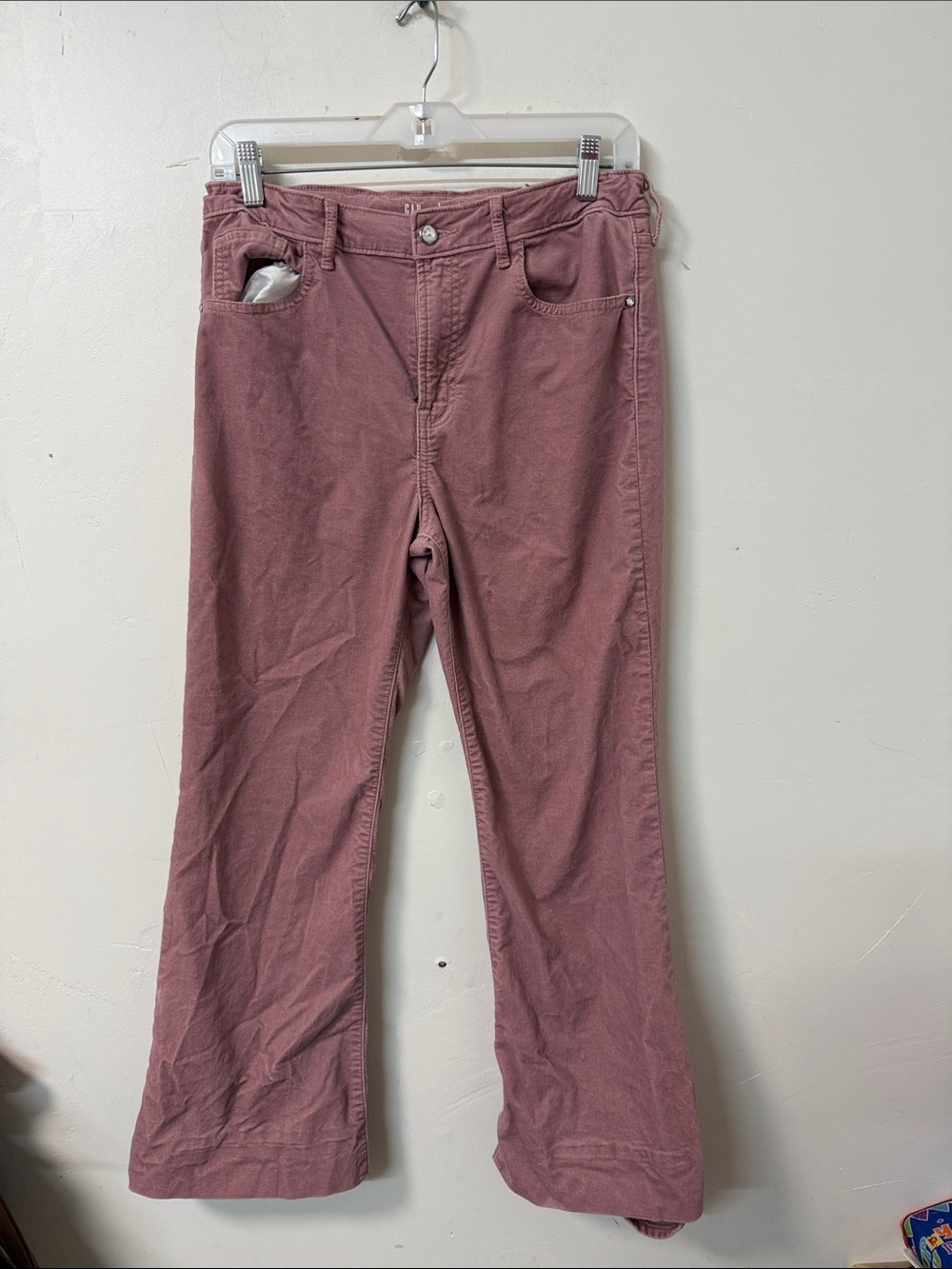 GAP Dusty Rose Wide-Leg Jeans